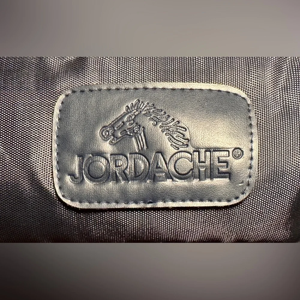 Vintage Jordache Micro Duffel Bag 2-Pocket Navy Blue Nylon 10x7x6”